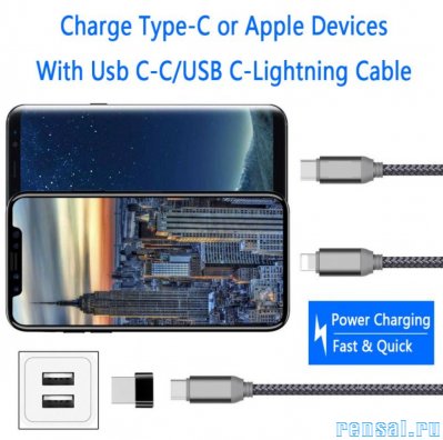 Металлический USB OTG адаптер тип C, Переход usb